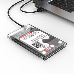 Корпус для жесткого диска Orico HDD 2,5 "+ кабели USB 3.1 (10 Гбит / с), USB-C (5 Гбит / с) цена и информация | Адаптеры и USB разветвители | 220.lv