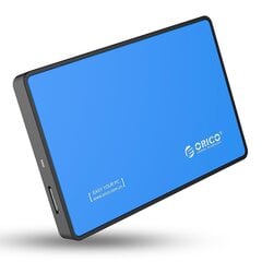 Hard drive external enclosure Orico SSD/HDD 2.5" SATA III (blue) цена и информация | Жёсткие диски | 220.lv