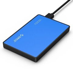 Hard drive external enclosure Orico SSD/HDD 2.5" SATA III (blue) цена и информация | Жёсткие диски | 220.lv