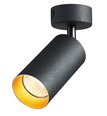 Направленный светильник GU10 черно-золотого цвета