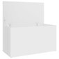 Uzglabāšanas kaste, balta, 84x42x46cm, MDP цена и информация | Veļas grozi un mantu uzglabāšanas kastes | 220.lv
