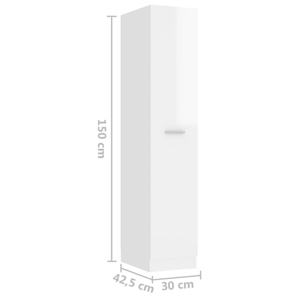 Zāļu skapis 30x42,5x150 cm, balts cena un informācija | Skapīši viesistabai | 220.lv