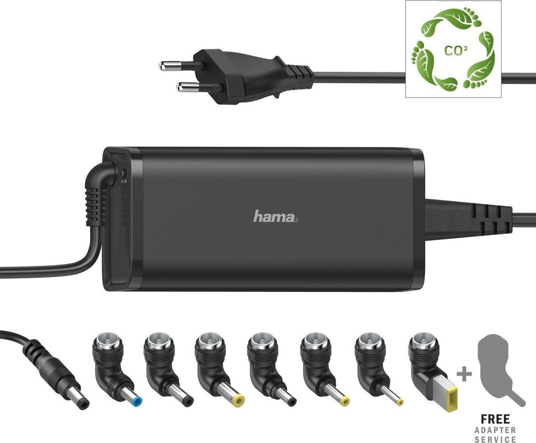 Universāls barošanas adapteris klēpjdatoram Hama (90 W) cena un informācija | Lādētāji portatīvajiem datoriem | 220.lv