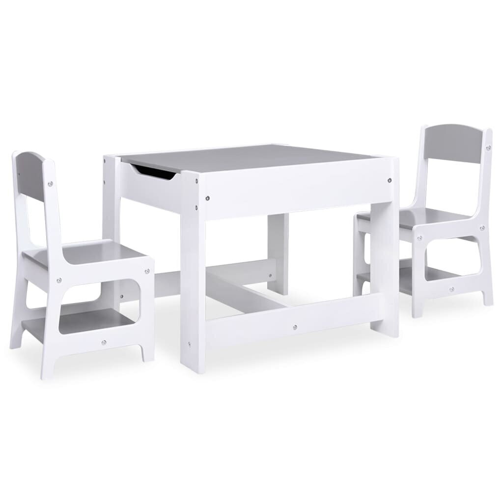 Bērnu galds ar 2 krēsliem, balts cena un informācija | Bērnu krēsliņi un bērnu galdiņi | 220.lv