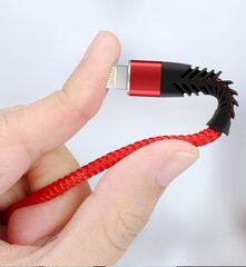 Fusion Fishbone USB-A uz USB-C kabelis 30W / 3A / 1,5m melns cena un informācija | Savienotājkabeļi | 220.lv
