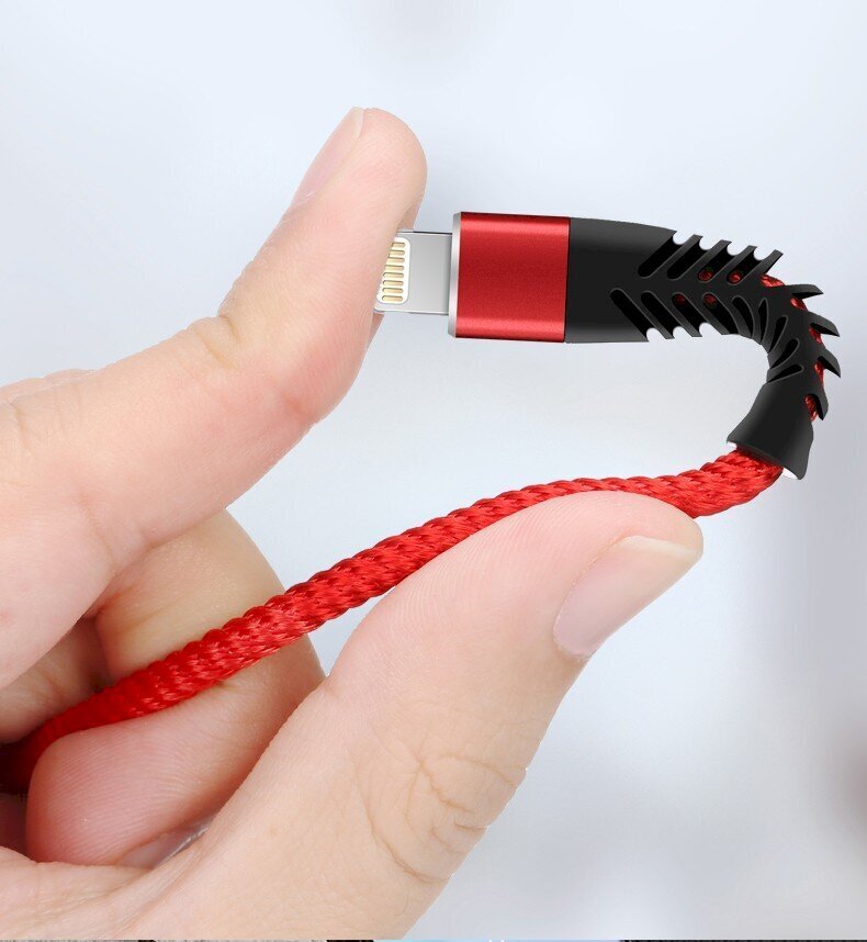 Fusion Fishbone USB-A uz Lightning kabelis 30W / 3A / 1,5m balts cena un informācija | Savienotājkabeļi | 220.lv
