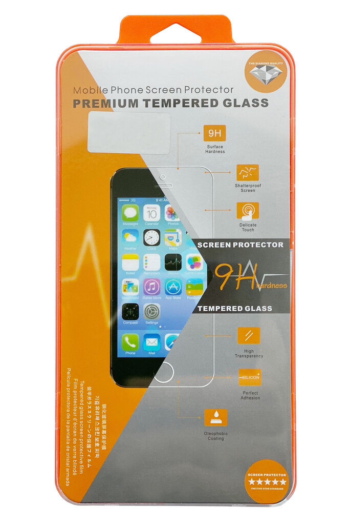 LCD aizsargstikls Orange Apple iPhone 13 mini цена и информация | Ekrāna aizsargstikli | 220.lv