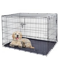 Большая клетка для собак 121x74x81 см цена и информация | Переноски, сумки | 220.lv