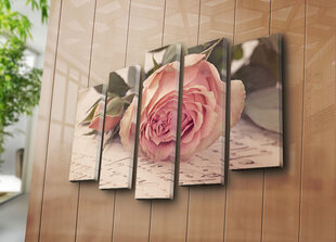 Репродукция из пяти частей Роза цена и информация | Картины | 220.lv