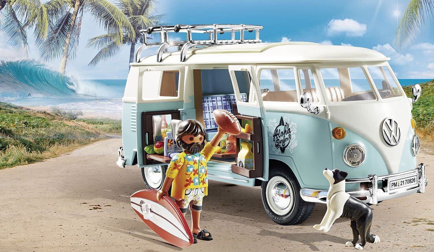 70826 PLAYMOBIL kempinga autobuss Volkswagen T1 - speciāls izlaidums cena un informācija | Konstruktori | 220.lv