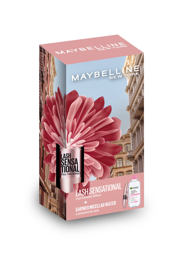 Skropstu tuša un micelārā ūdens komplekts Maybelline New York Garnier cena un informācija | Acu ēnas, skropstu tušas, zīmuļi, serumi | 220.lv