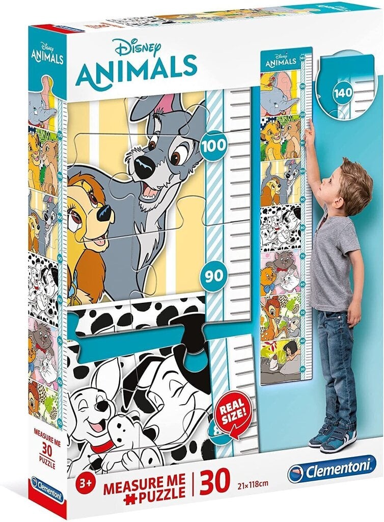 Puzle Clementoni - auguma mērītājs Disney Animal 30 gab. cena un informācija | Attīstošās rotaļlietas | 220.lv