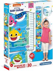 Puzle Clementoni - auguma mērītājs Baby Shark 30 gab. цена и информация | Развивающие игрушки | 220.lv