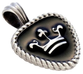 Bico "Royal Pick" kulons ar caurspīdīgiem sveķiem (B232 melns) cena un informācija | Vīriešu rotaslietas | 220.lv