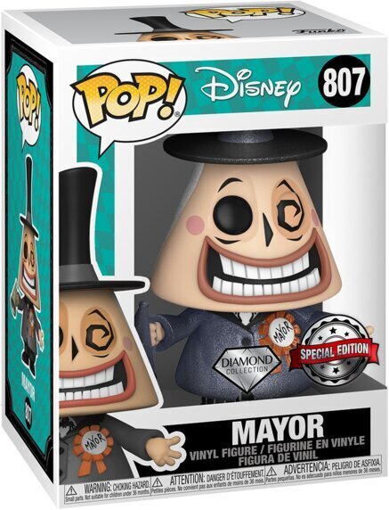 Figūriņa Funko POP! Disney The nightmare Before Christmas Mayor Exclusive cena un informācija | Datorspēļu suvenīri | 220.lv