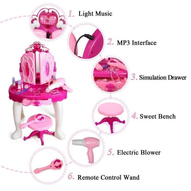 Rotaļu kosmētikas galds cena un informācija | Rotaļlietas meitenēm | 220.lv