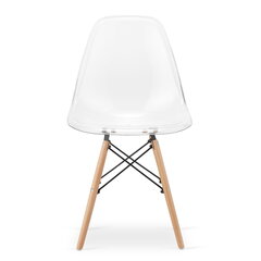 Набор из 4 стульев Osaka, белый/коричневый цена и информация | Стулья для кухни и столовой | 220.lv