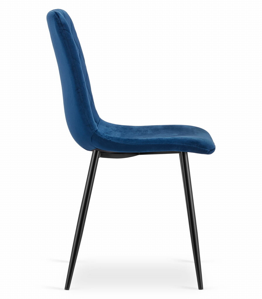 4-u krēslu komplekts Turin, zils cena un informācija | Virtuves un ēdamistabas krēsli | 220.lv