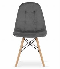Набор из 4 стульев Dumo, серый цена и информация | Стулья для кухни и столовой | 220.lv