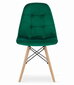 4-u krēslu komplekts Dumo, zaļš cena un informācija | Virtuves un ēdamistabas krēsli | 220.lv