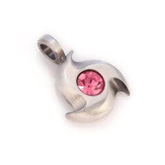 Bico "Petite" kulons ar rozā kristāliem (MS2 Pink) ar papildu cilpu cena un informācija | Kaklarotas | 220.lv