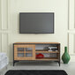 TV galdiņš Kalune Design Revival 100Lk, brūns/melns cena un informācija | TV galdiņi | 220.lv