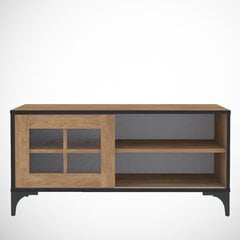 ТВ-стол Kalune Design Revival 100Lk, коричневый/черный цена и информация | Тумбы под телевизор | 220.lv