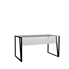 Письменный стол Kalune Design 845 Lara, белый/черный цена и информация | Компьютерные, письменные столы | 220.lv