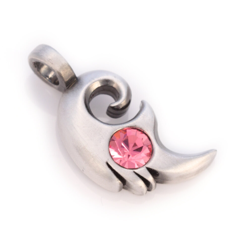 Bico "Petite" kulons ar rozā kristāliem (MS4 Pink) ar papildu cilpu цена и информация | Kaklarotas | 220.lv