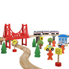 Koka vilciena trase Phoohi, 67 gab. cena un informācija | Rotaļlietas zēniem | 220.lv