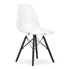 Набор из 4 стульев Osaka, белый/черный цена и информация | Стулья для кухни и столовой | 220.lv