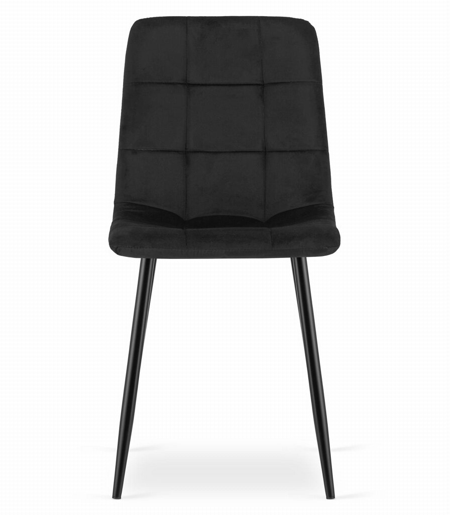 4-u krēslu komplekts Sara, melns cena un informācija | Virtuves un ēdamistabas krēsli | 220.lv