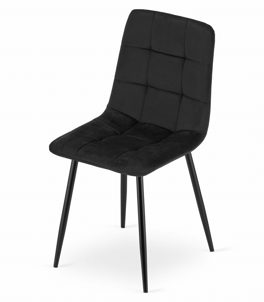 4-u krēslu komplekts Sara, melns cena un informācija | Virtuves un ēdamistabas krēsli | 220.lv