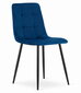4-u krēslu komplekts Sara, zils cena un informācija | Virtuves un ēdamistabas krēsli | 220.lv