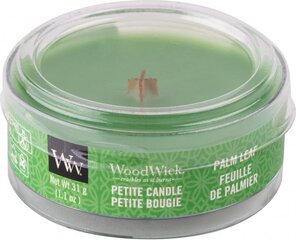 WoodWick aromātiska svece Palm Leaf, 31 g cena un informācija | Sveces un svečturi | 220.lv