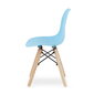4-u bērnu krēslu komplekts Zubi, zils цена и информация | Bērnu krēsliņi un bērnu galdiņi | 220.lv