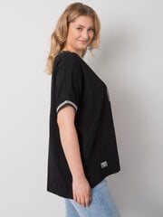 черная блузка больших размеров с аппликацией billi цена и информация | Женские блузки, рубашки | 220.lv