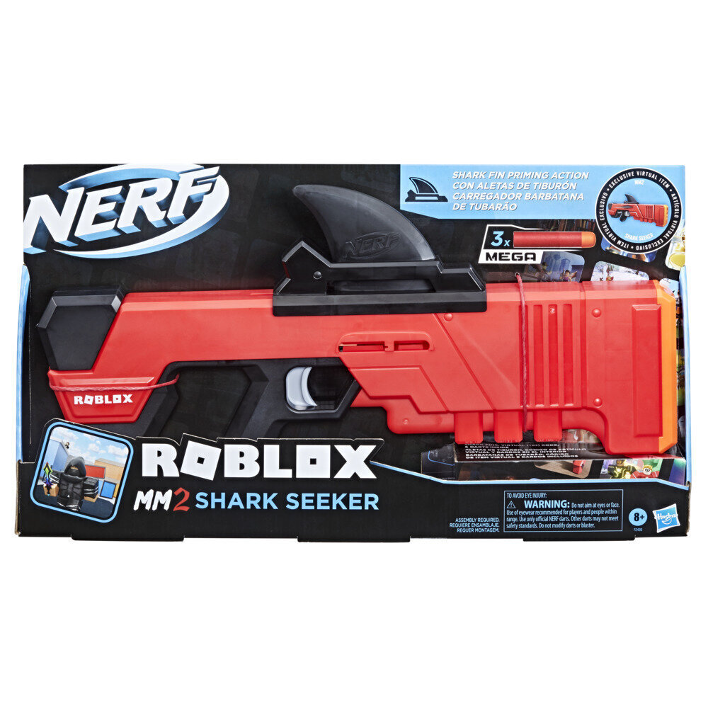 Игрушечная винтовка Nerf Roblox MM2 Shark Seeker цена | 220.lv