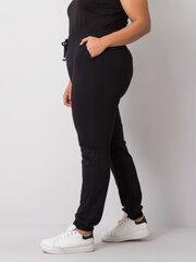 Женские спортивные штаны больших размеров, черные цена и информация | Спортивная одежда для женщин | 220.lv