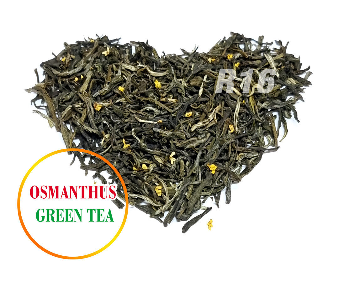 Ķīnas zaļā tēja ar tipšiem un Osmanthus ziediem - Osmanthus Green tea with tips, 50 g цена и информация | Tēja | 220.lv