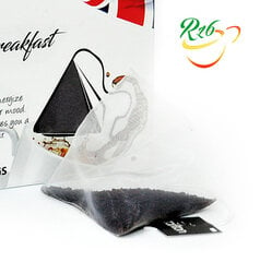 Ceilonas veselo lapu melnā tēja - TARLTON Whole Leaf Black tea ENGLISH BREAKFAST, Pyramid, 2 g x 20 gab. цена и информация | Чай | 220.lv