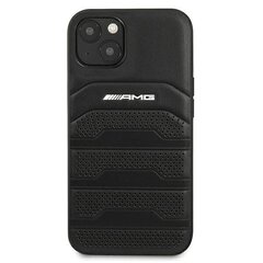 AMHCP13MGSEBK AMG Genuine Leather Perдляated Hard чехол для iPhone 13 Black цена и информация | Чехлы для телефонов | 220.lv