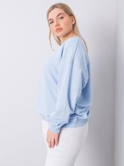 Gaiši zils plus izmēra sporta krekls bez kapuces. Light blue XL cena un informācija | Jakas sievietēm | 220.lv