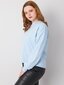 Gaiši zils vienkāršs plus izmēra sporta krekls. Light blue XL цена и информация | Jakas sievietēm | 220.lv