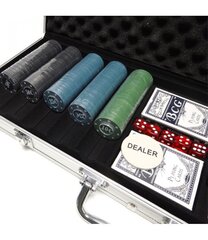 Liels pokera komplekts koferī, 500 gab. cena un informācija | Azartspēles, pokers | 220.lv