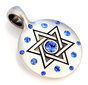 Bico "Golda" Deivida kulona zvaigzne ar ziliem kristāliem (CR24 Blue) цена и информация | Kaklarotas | 220.lv