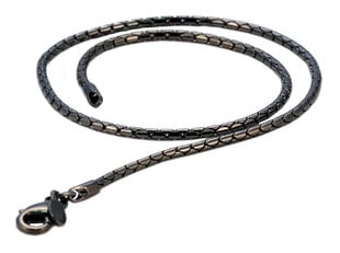 Bico "Snake" melnā ķēdes kaklarota (F100 melna) 3mm 1/8″ cena un informācija | Vīriešu rotaslietas | 220.lv