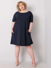 Tumši zila brīva plus izmēra kleita. Navy blue XL cena un informācija | Kleitas | 220.lv