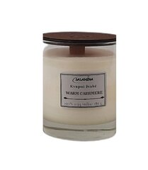 Aromātiska, roku darbs, sojas vaska svece 180 g. WARM CASHMERE. cena un informācija | Sveces un svečturi | 220.lv