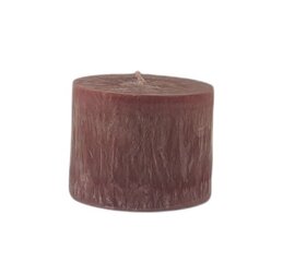 Palmu vaska cilindrs 9,5x7 cm rozā cena un informācija | Sveces un svečturi | 220.lv